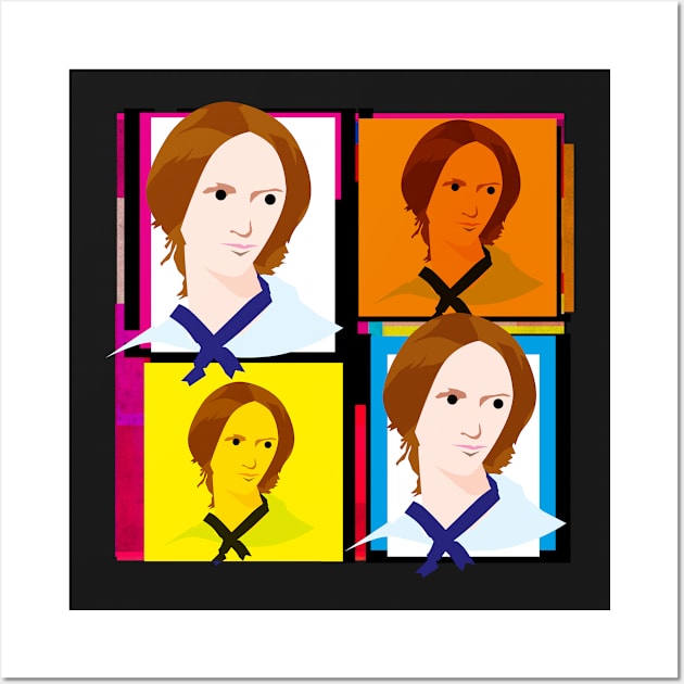 CHARLOTTE BRONTE (Brontë) - ENGLISH NOVELIST AND POET Wall Art by CliffordHayes